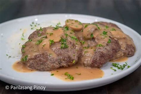 Mga video ng burger steak filipino recipe.